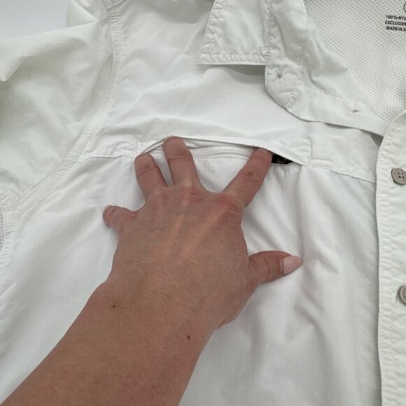 Eddie Bauer UFP long sleeve sport shirt white, Large Tall, outdoor, activewear, - Picture 11 of 16